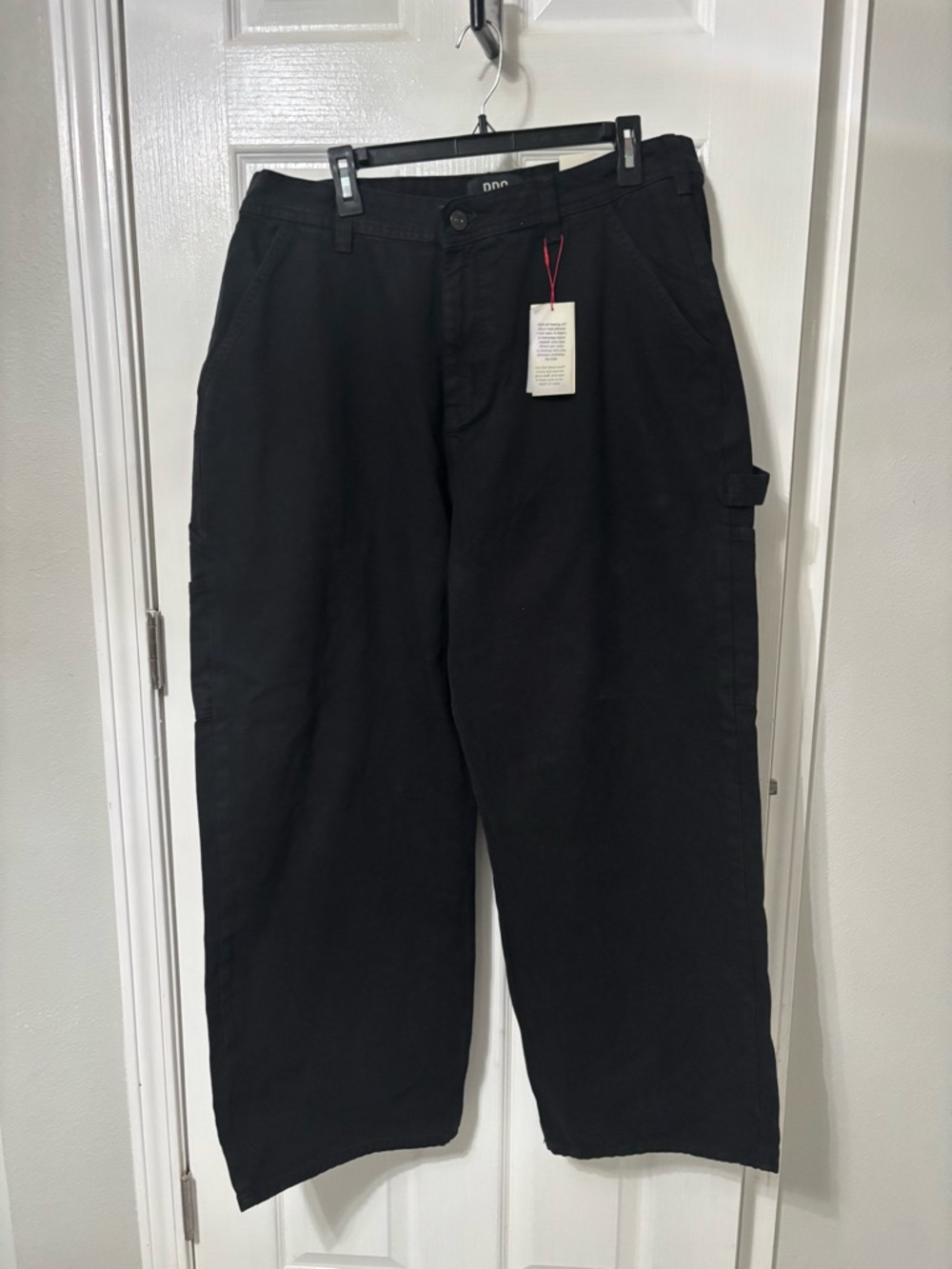 BDG Black Wide-Leg Cargo Pants